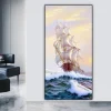 Tranh Thuận Buồm Xuôi Gió Tráng Gương Pha Lê TTB12